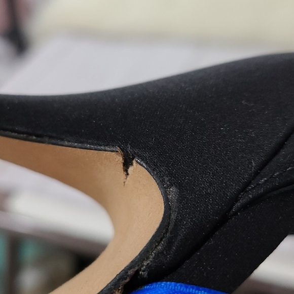 Hollywould Cucaracha lace up rainbow heels black - Picture 7 of 8